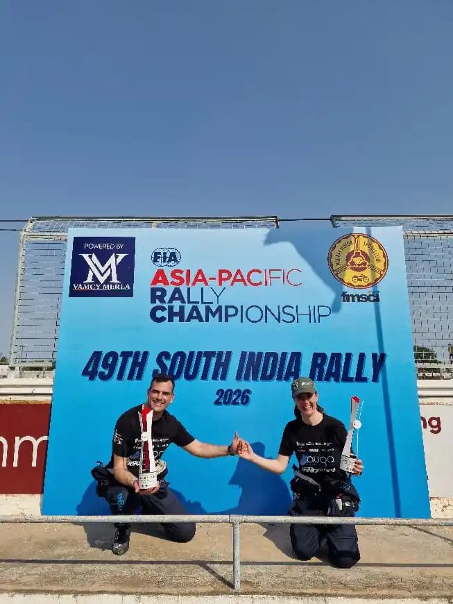 ÉDGAR VIGO Y FÁTIMA AMENEIRO SE CORONAN SUBCAMPEONES DE ASIA PACÍFICO DE RALLYES (FIA APRC)